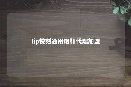 lip悦刻通用烟杆代理加盟