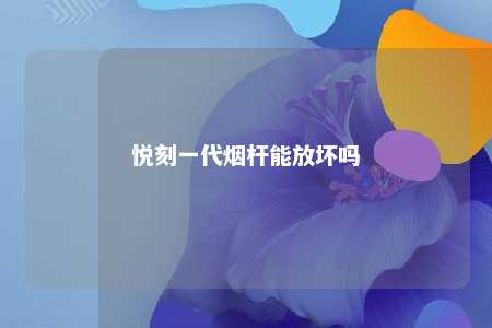 悦刻一代烟杆能放坏吗