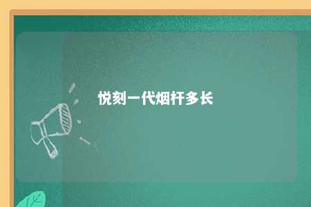 悦刻一代烟杆多长