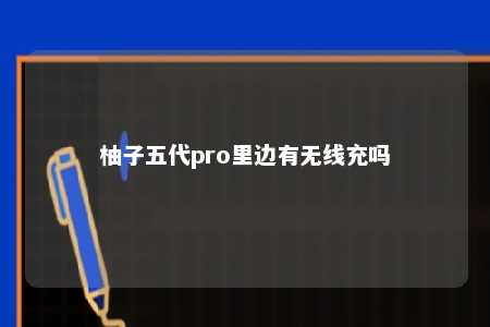 柚子五代pro里边有无线充吗