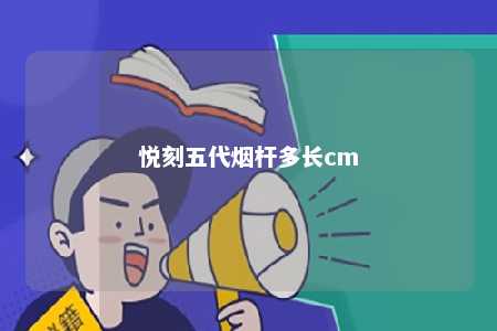 悦刻五代烟杆多长cm