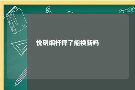 悦刻烟杆摔了能换新吗