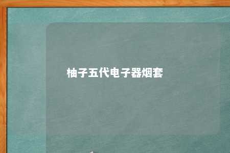 柚子五代电子器烟套