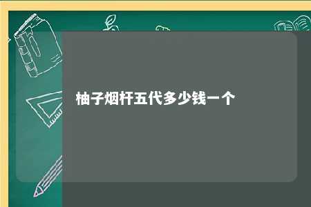 柚子烟杆五代多少钱一个